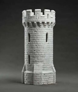 Medieval stone tower model