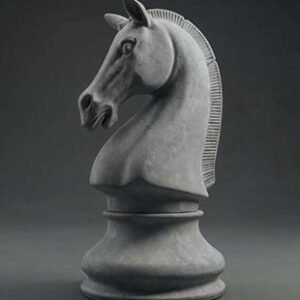 Classic horse knight chess piece
