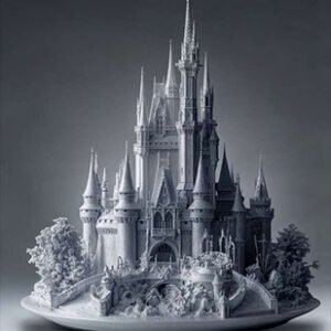 Fantasy castle diorama model