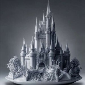 Fantasy castle diorama model