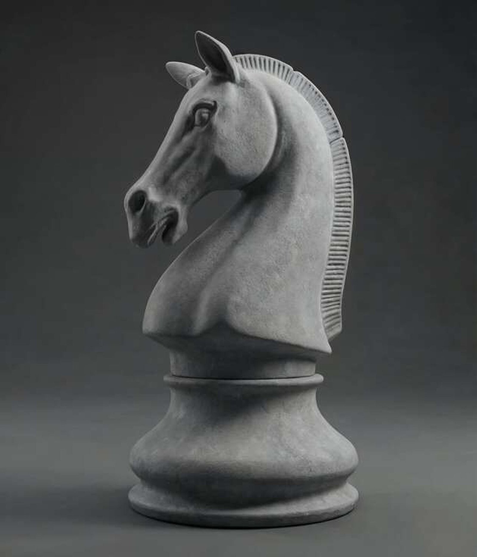 Classic horse knight chess piece