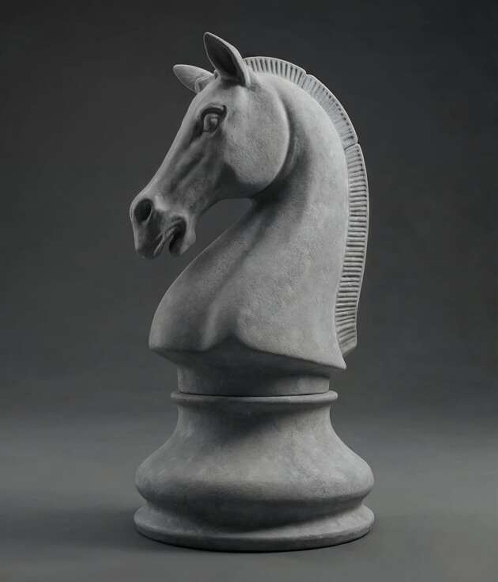 Classic horse knight chess piece